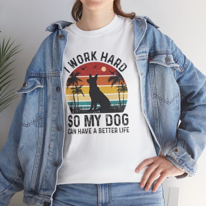 "a dog's good life" unisex heavy cotton tee